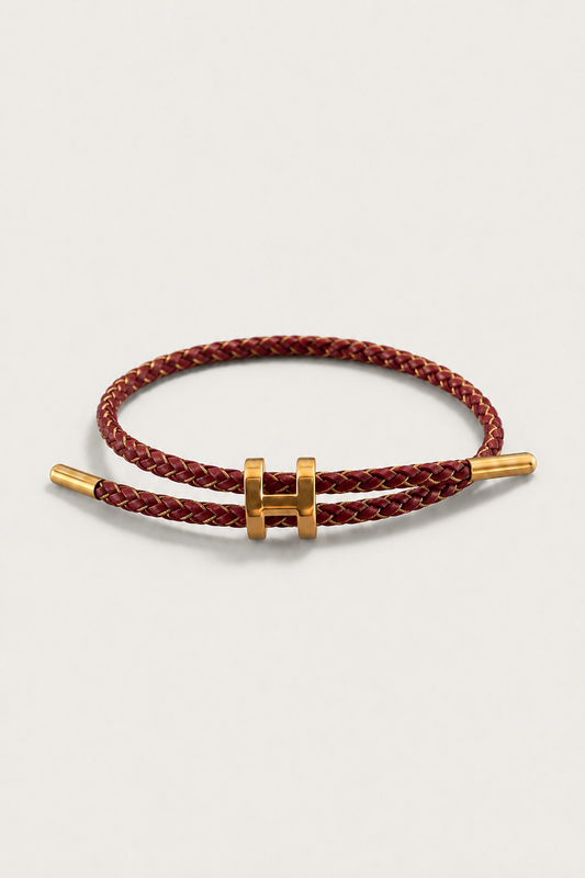 Valecour Bracelet Burgundy/Gold