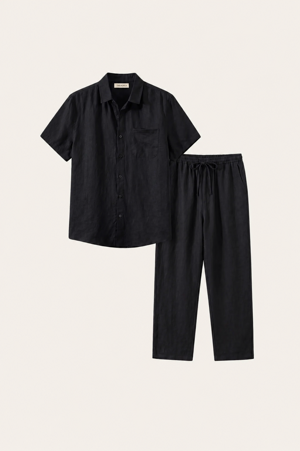 Trento Linen Set Black/Black