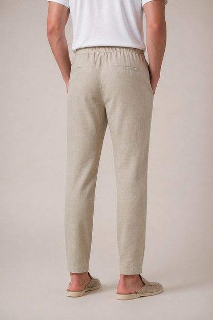 Linen Trousers Beige