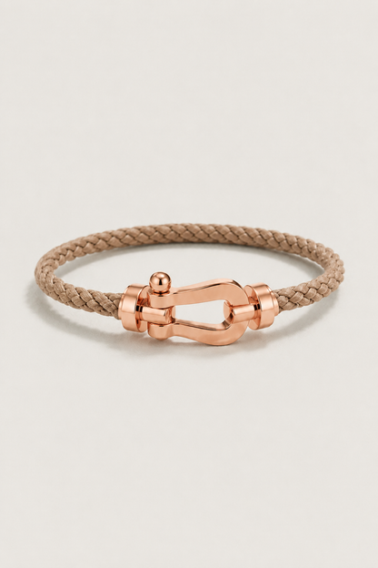 Aurelio Bracelet Light Brown / Rose Gold