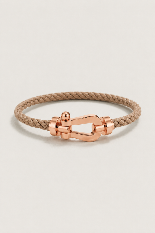 Aurelio Bracelet Light Brown / Rose Gold