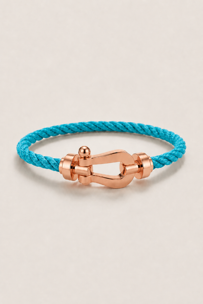 Aurelio Bracelet Light Blue / Rose Gold