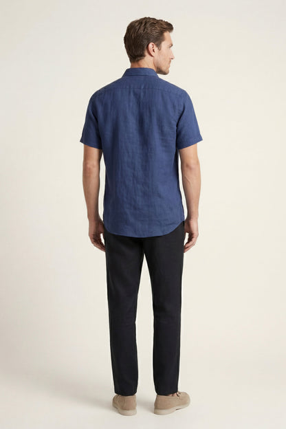 Trento Linen Set Blue/Black