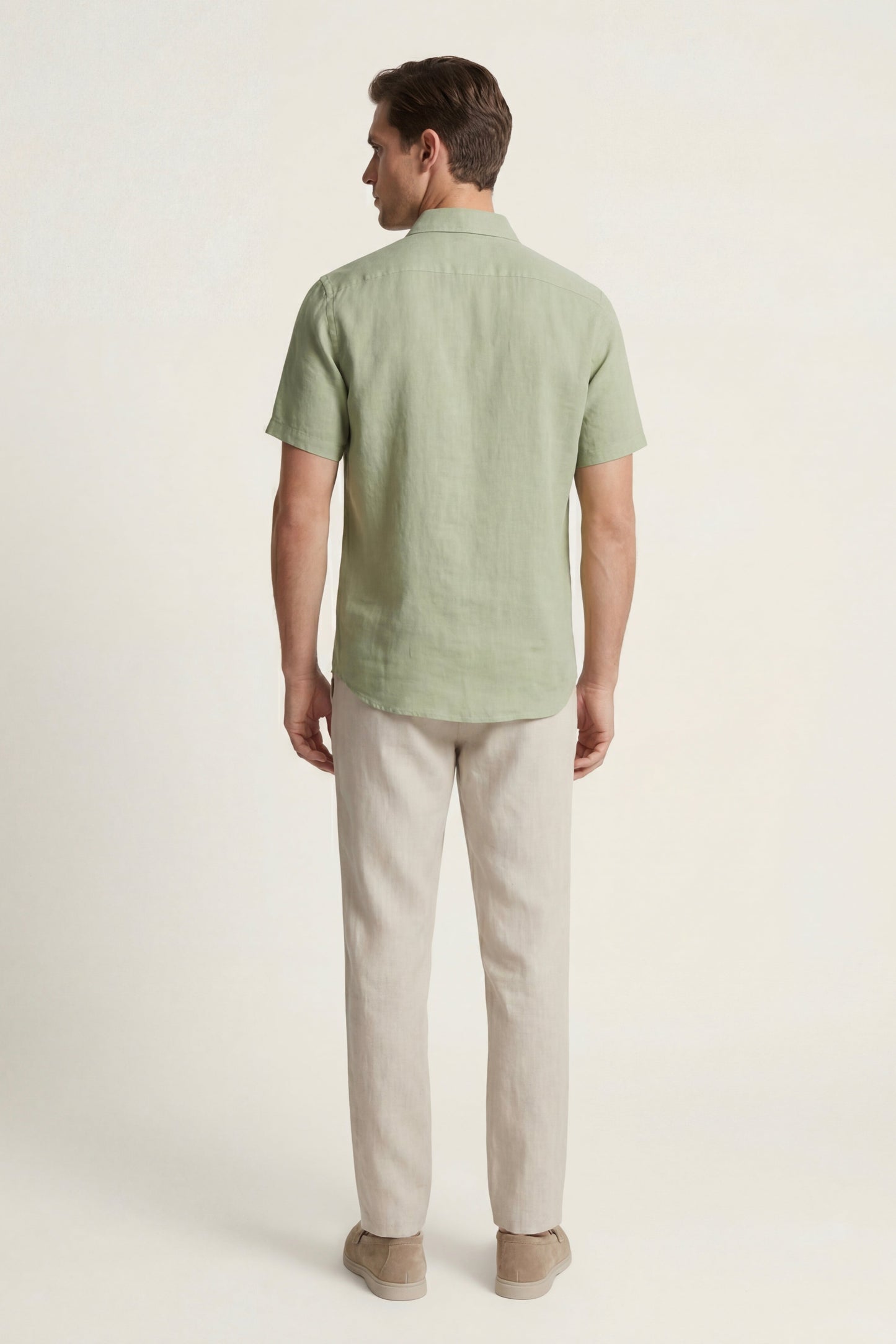 Trento Linen Set Mint Green/Beige