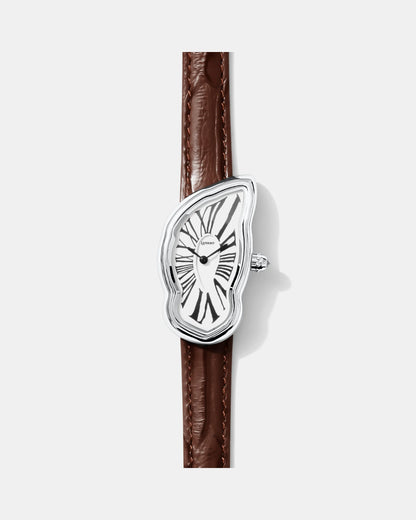 Melting Watch Large Silver