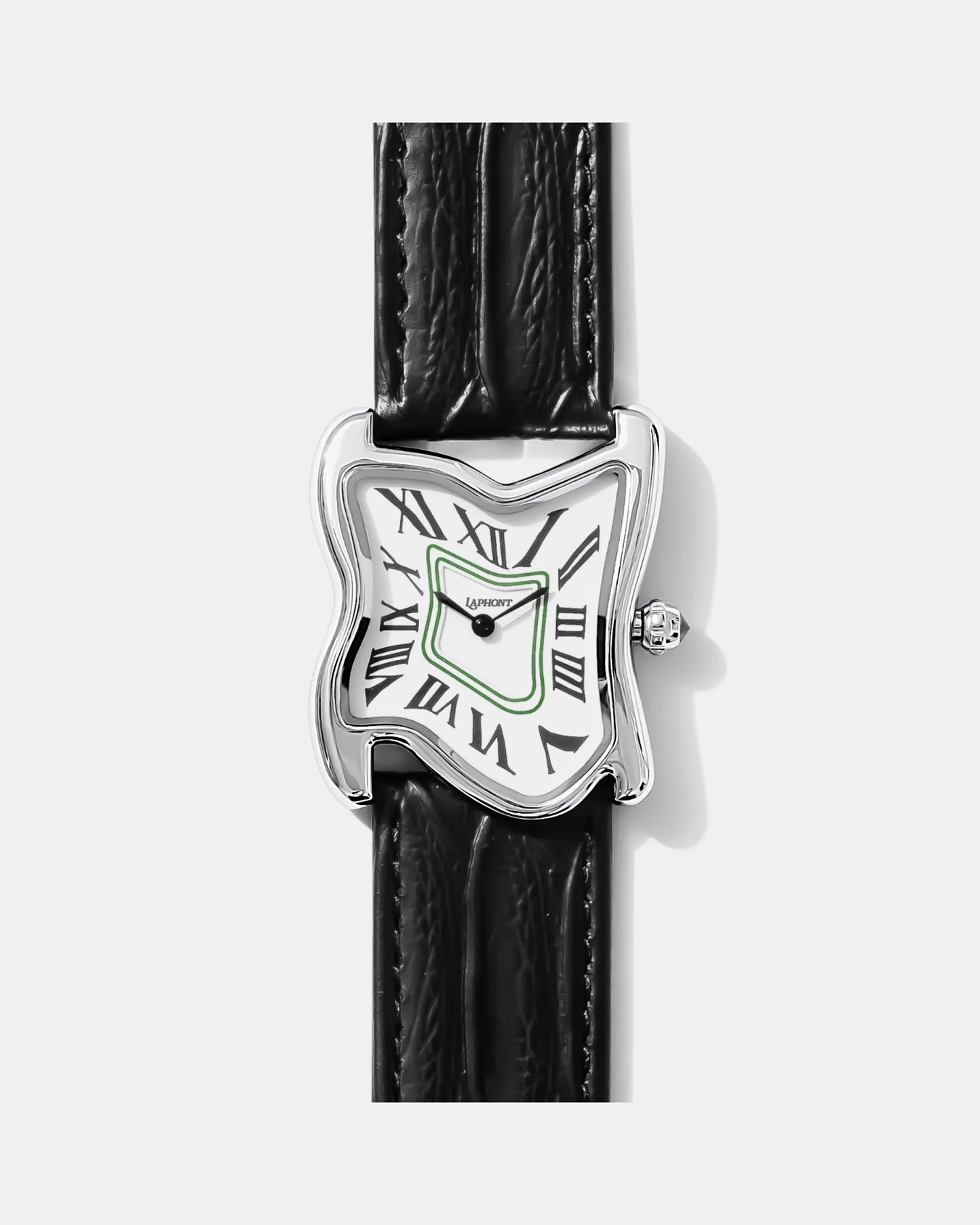 Square Melting Watch Large Silver
