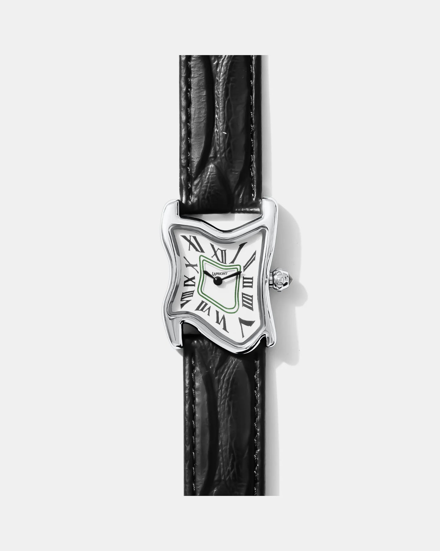 Square Melting Watch Small Silver