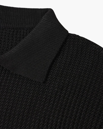 Paris Zipped Sweater - Black