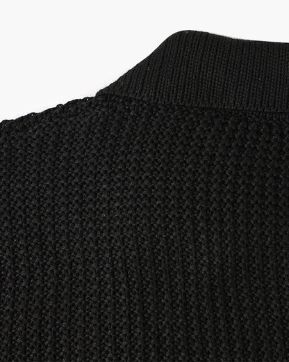 Paris Zipped Sweater - Black