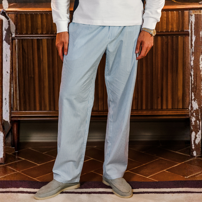 Linen Bayside Trousers Striped