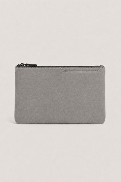 Alcantara Clutch Bag Moonstone Gray