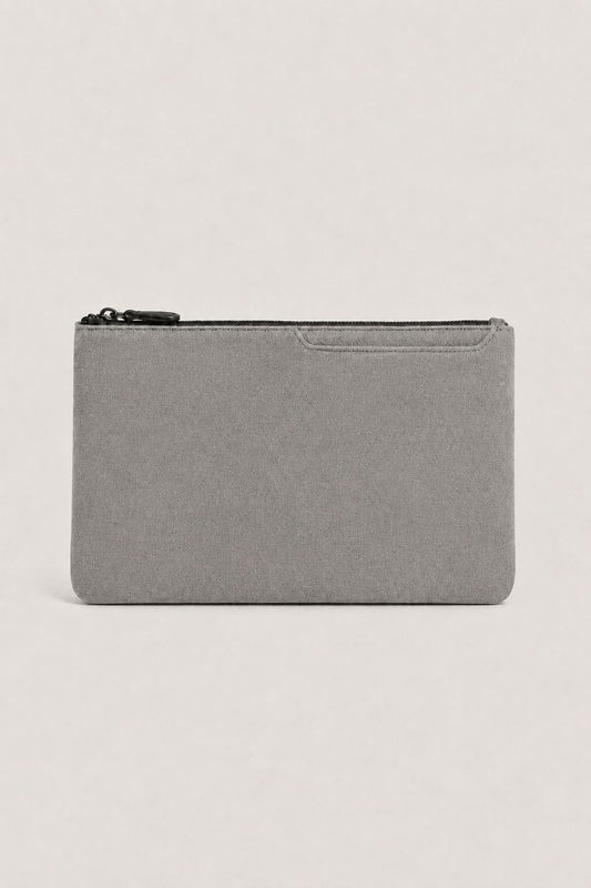 Alcantara Clutch Bag Moonstone Gray