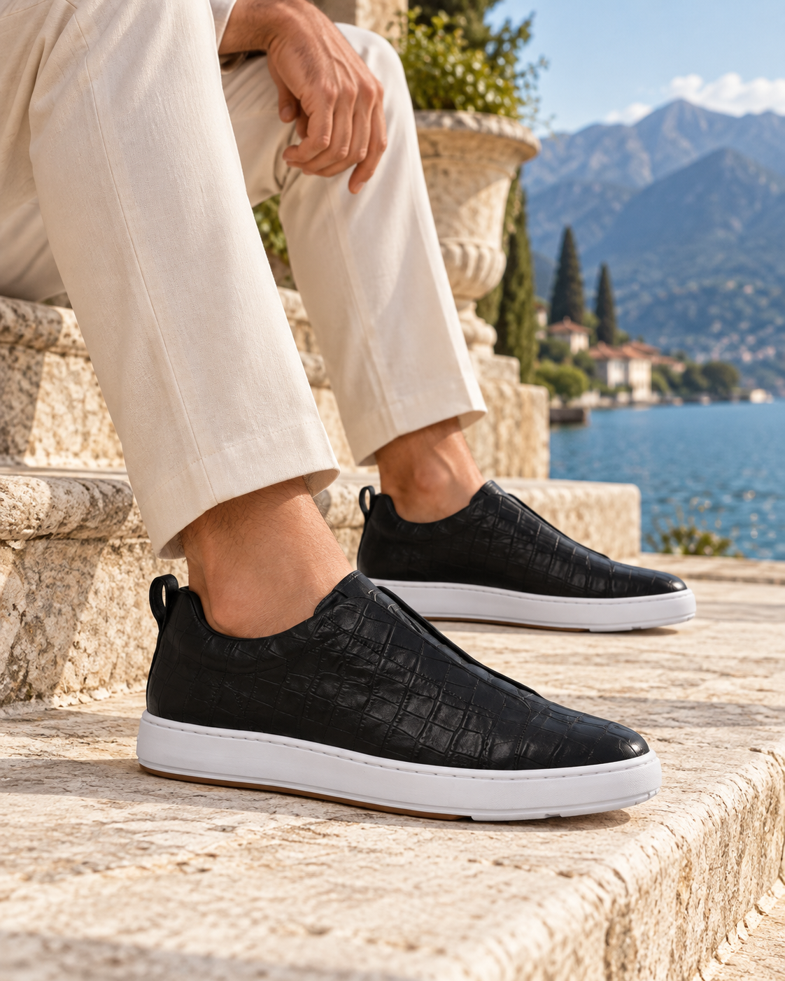 Croco St. Moritz Trainer - Black