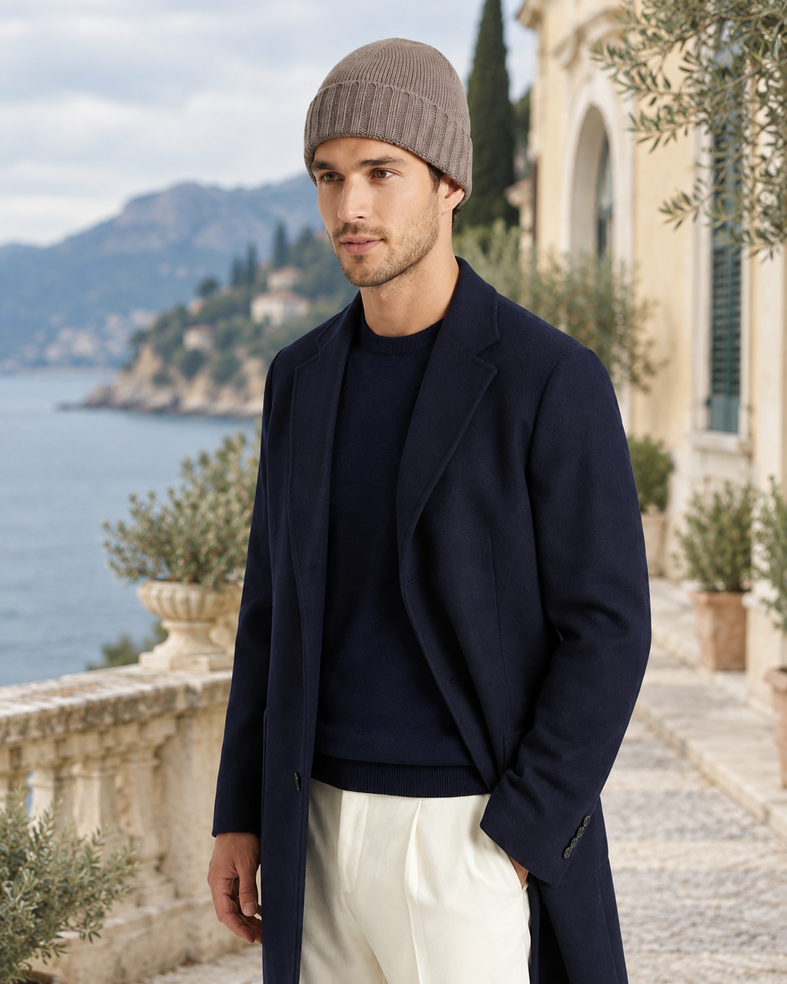 Paris Cashmere Beanie - Beige