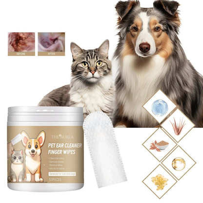 Pet Ear Cleaning Wipes for Dogs & Cats
