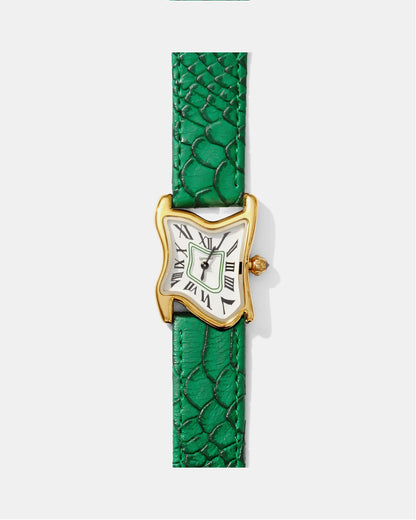 Square Melting Watch Small Gold