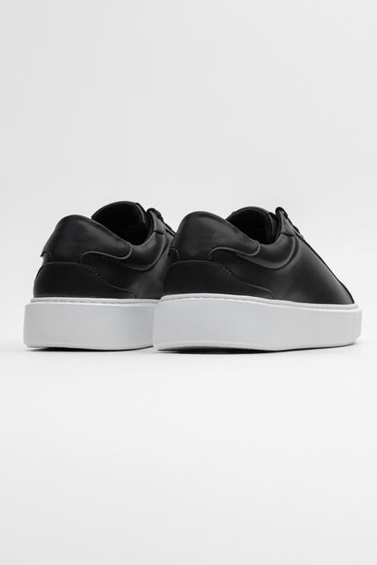 Boston Leather Trainer - Black