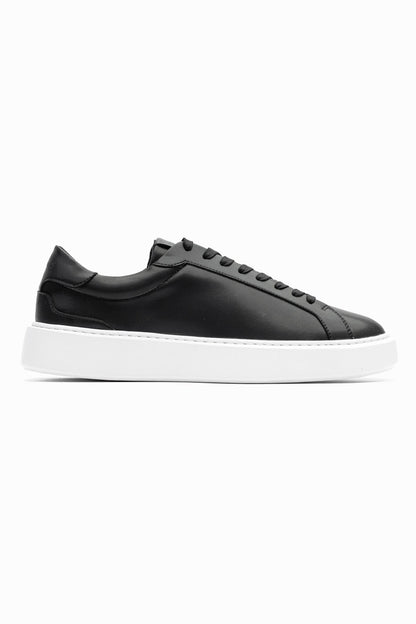 Boston Leather Trainer - Black