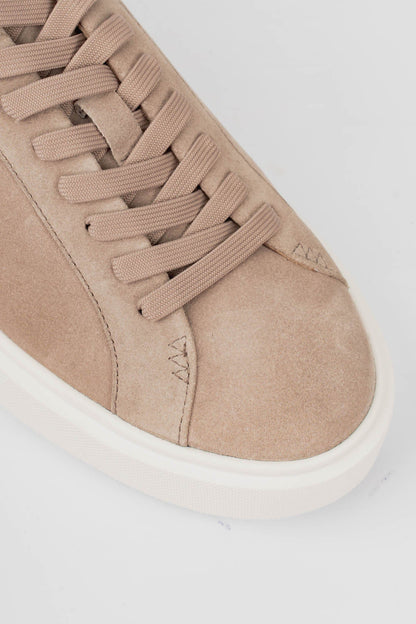 Boston Suede Trainer - Beige