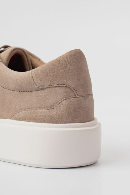 Boston Suede Trainer - Beige
