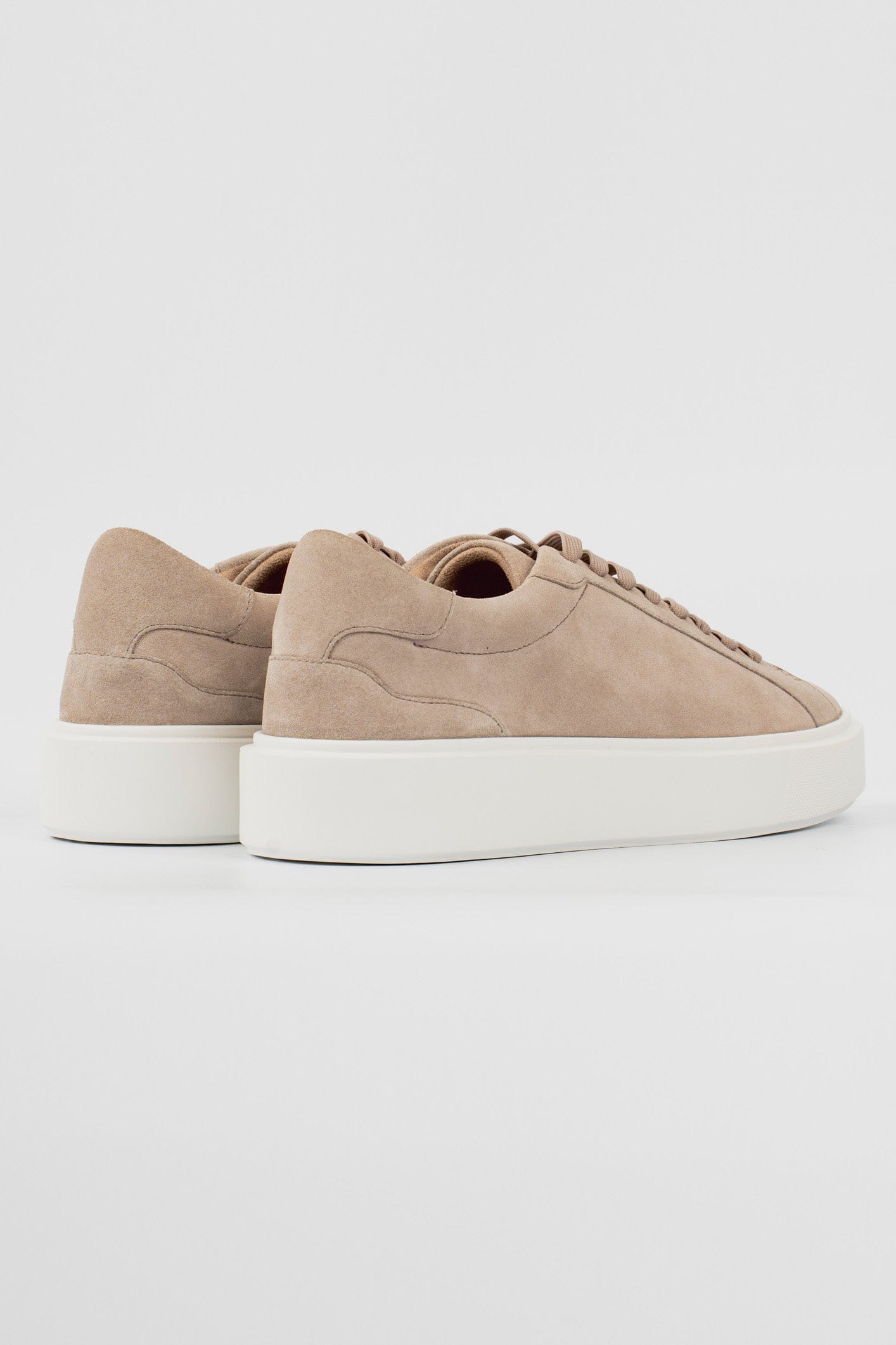 Boston Suede Trainer - Beige