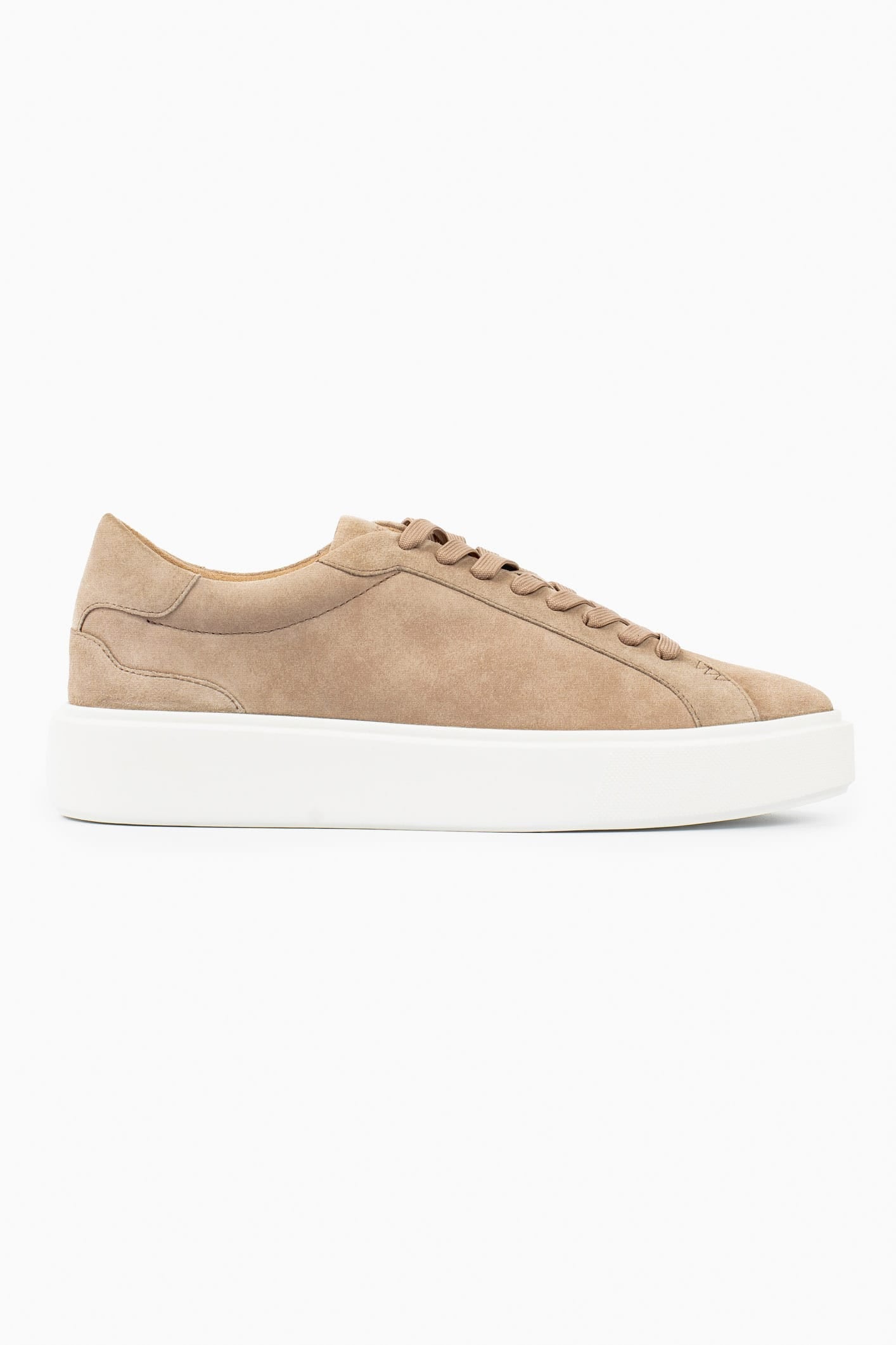 Boston Suede Trainer - Beige