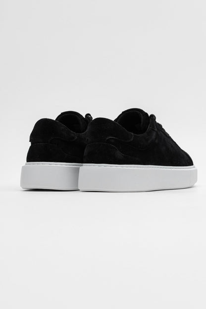 Boston Suede Trainer - Black