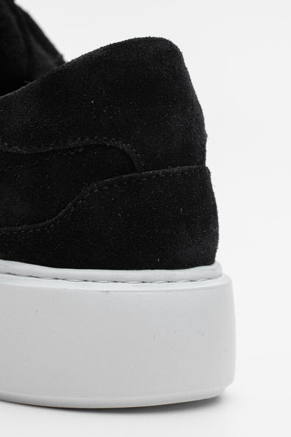 Boston Suede Trainer - Black