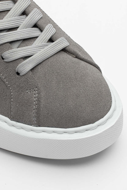 Boston Suede Trainer - Dark Grey