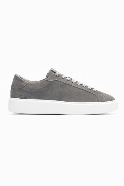 Boston Suede Trainer - Dark Grey