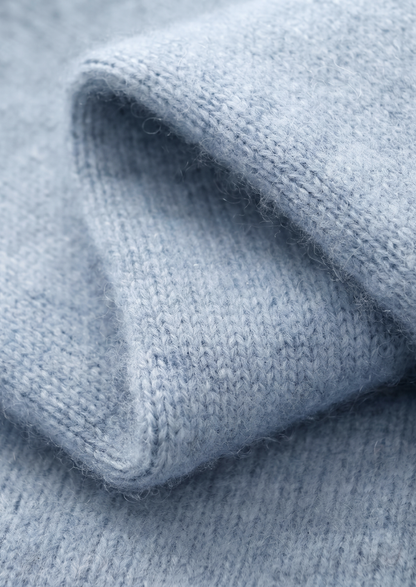 Pure Extra-Fine Merino Wool Light Blue Luzzo Set
