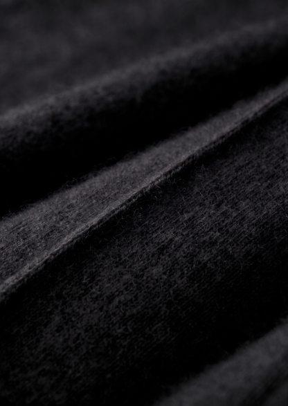 Pure Extra-Fine Merino Wool Black Luzzo Set
