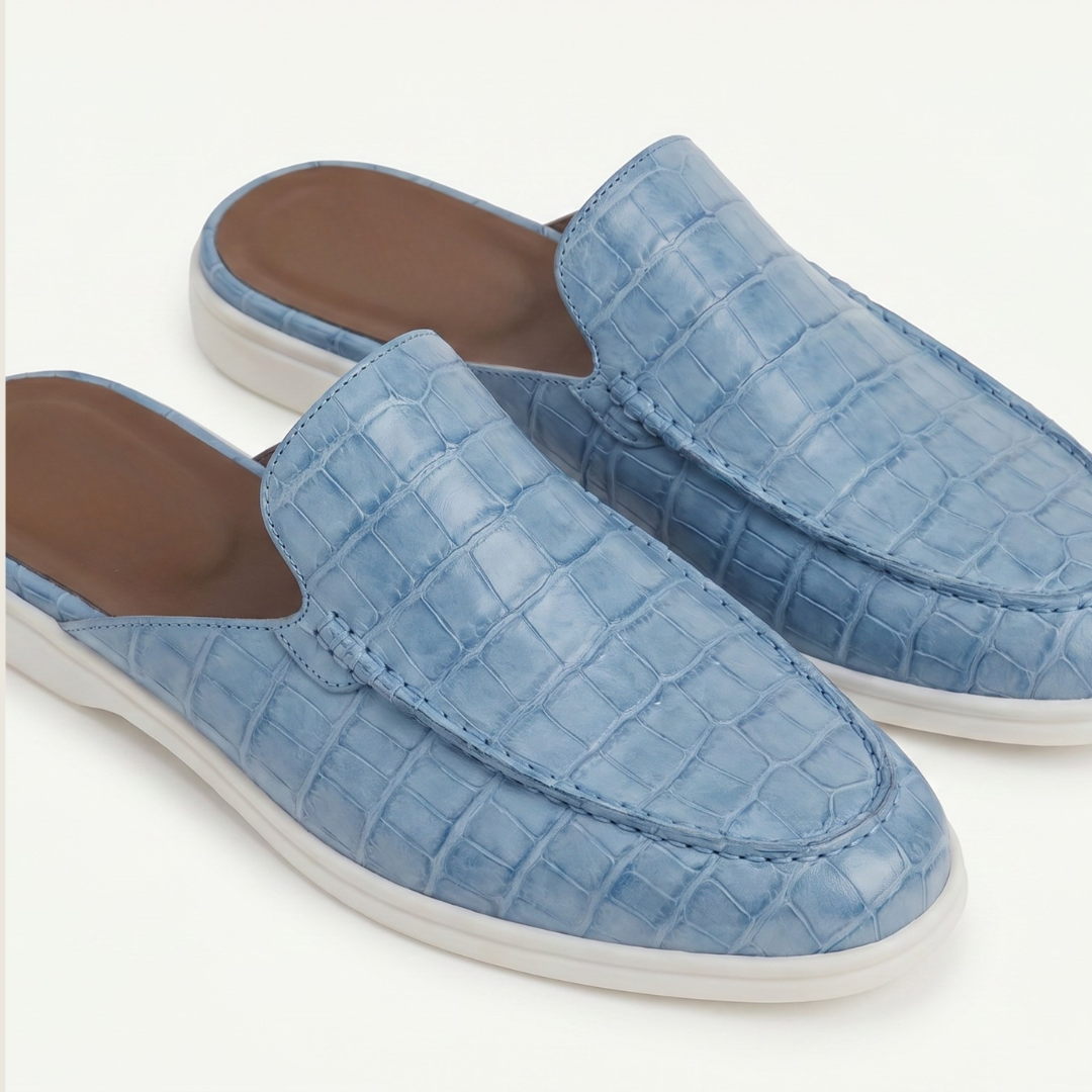 Blue Croco Mule Yacht | LIMITED EDITION