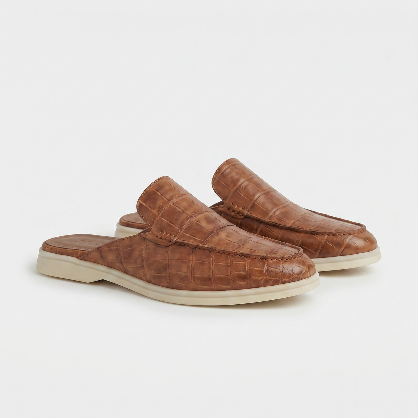 Tan Croco Mule Yacht | LIMITED EDITION