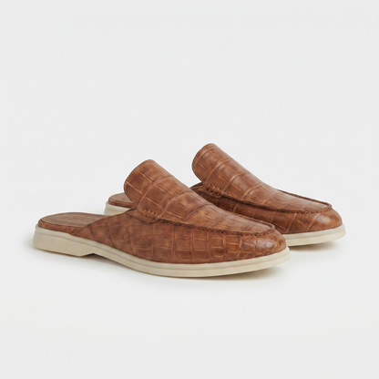 Tan Croco Mule Yacht | LIMITED EDITION