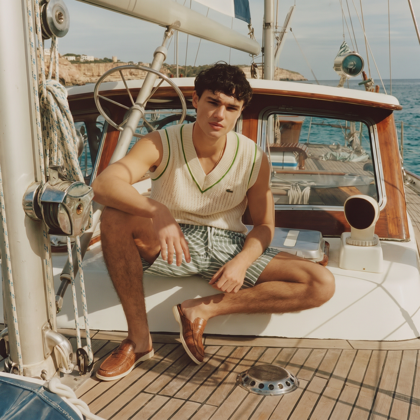 Tan Croco Mule Yacht | LIMITED EDITION