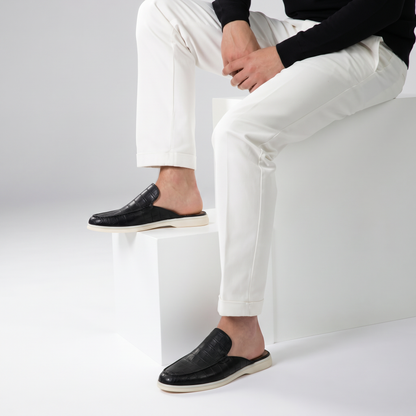Black Croco Mule Yacht | LIMITED EDITION