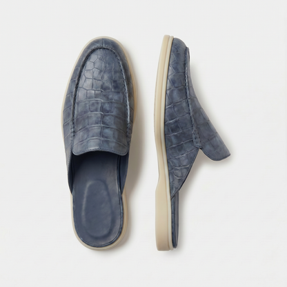 Slate Blue Croco Mule Yacht | LIMITED EDITION