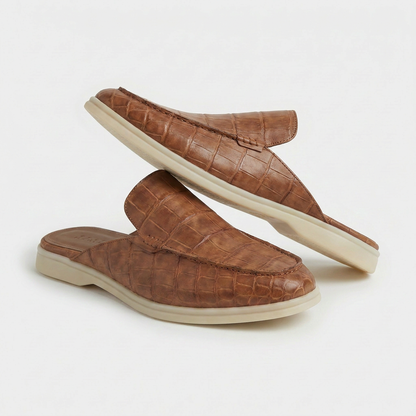 Tan Croco Mule Yacht | LIMITED EDITION